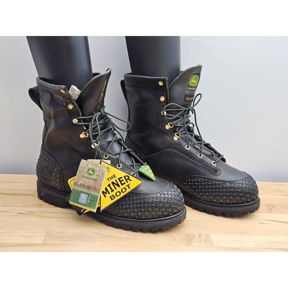 NEW John Deere 13 WIDE Men’s MINER Boots Insulated Steel Toe WORK Waterproof 13W